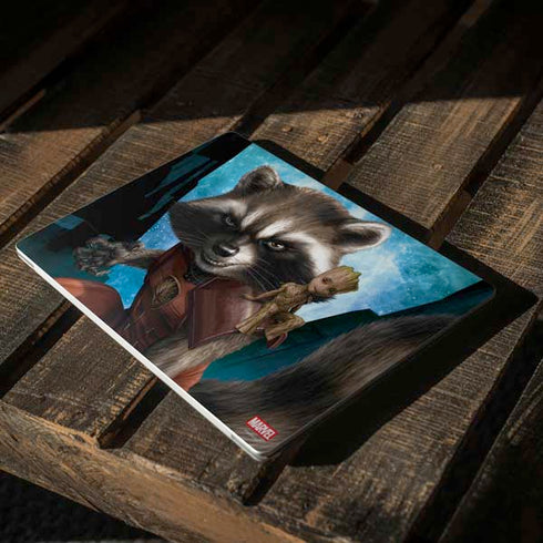 Marvel Rocket and Baby Groot Cosmic Bond Surface Laptop 2 Skin